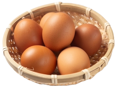 バスケットに入った卵